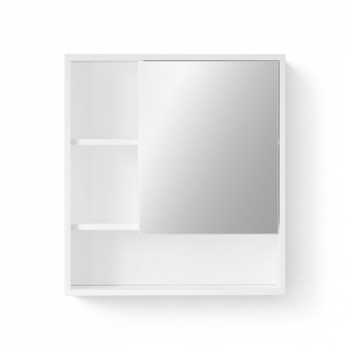 Cefito Bathroom Mirror Cabinet Mirrored Medicine Adjustable Shelf Wall Mounted 560mm White - Image 3