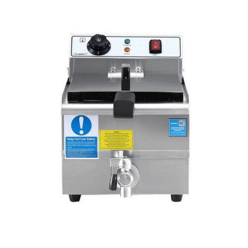 Devanti 3000W Electric Deep Fryer 10L Stainless Steel Fryer w/ Basket & Lid - Image 4