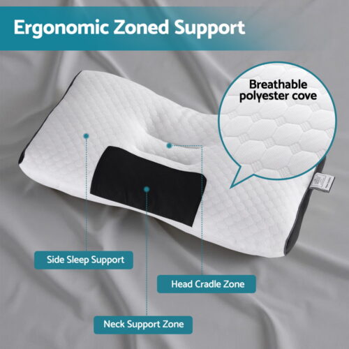 Giselle Bedding Contour Pillow Ergonomic Neck Pillow 48X73CM - Image 5
