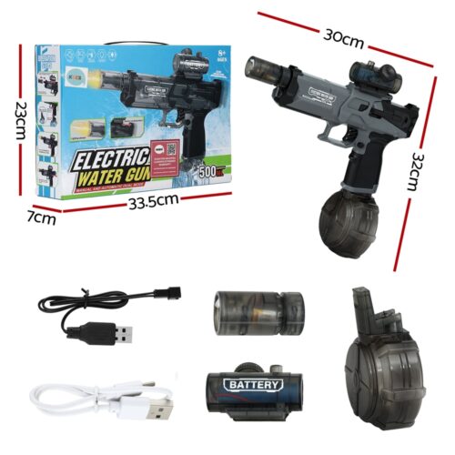 Keezi Kids Adult Electric Water Gun 500ml Water Tank Light Squirt Guns Toys - Image 3